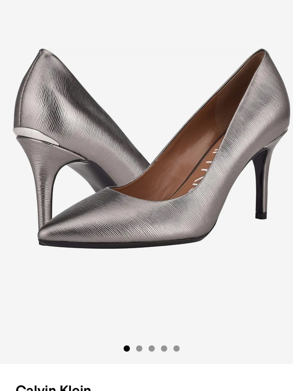 Calvin Klein Women's Gayle Classic Pointed Toe Stiletto Pumps Size 6 1/2